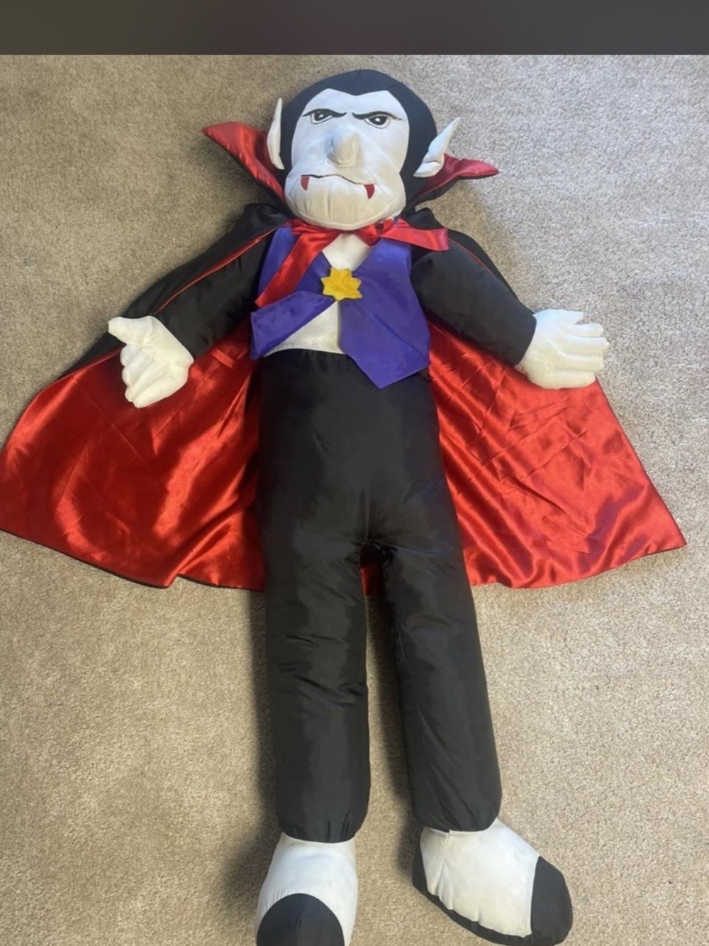 50” Goffa Dracula Vampire Plush Halloween Yard Door Decor Stuffed Doll